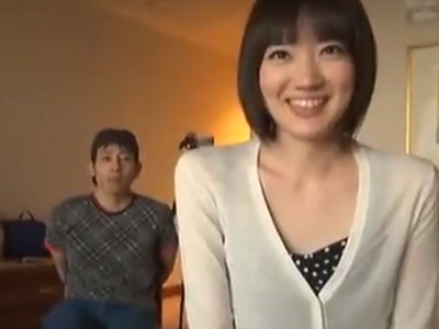 旦那を拘束→眼の前で他人との顔射ＳＥＸを見せつけるクソビッチ人妻